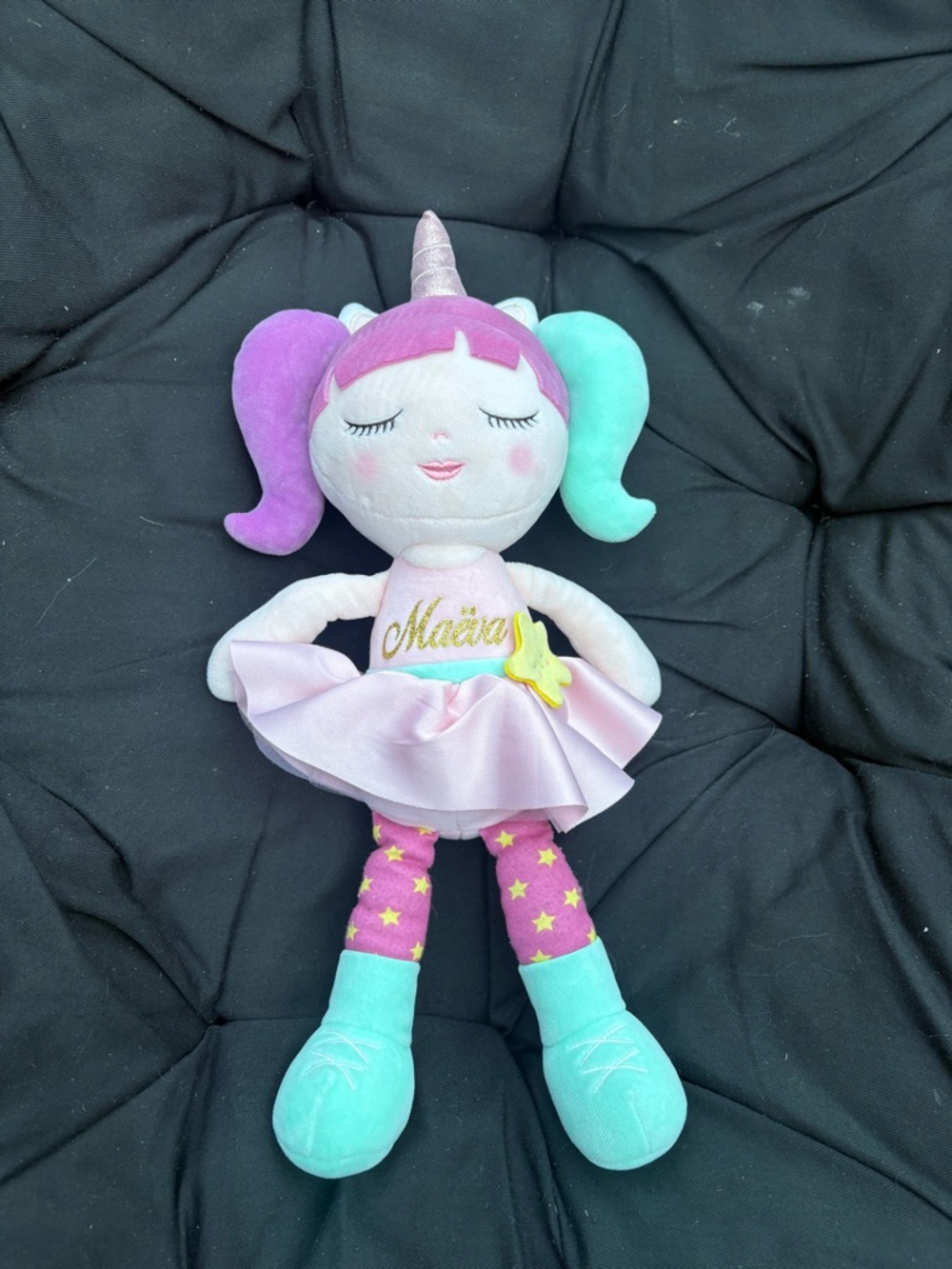 Maëva Unicorn Ballerina Plush Doll - Soft Fairy Toy